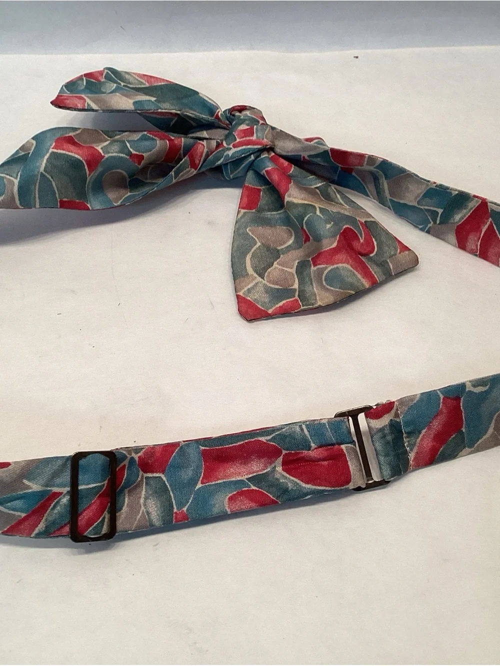 Beau Ties Ltd. Of Vermont Silk Bow Tie Tie Funky Abstract Design Excellent